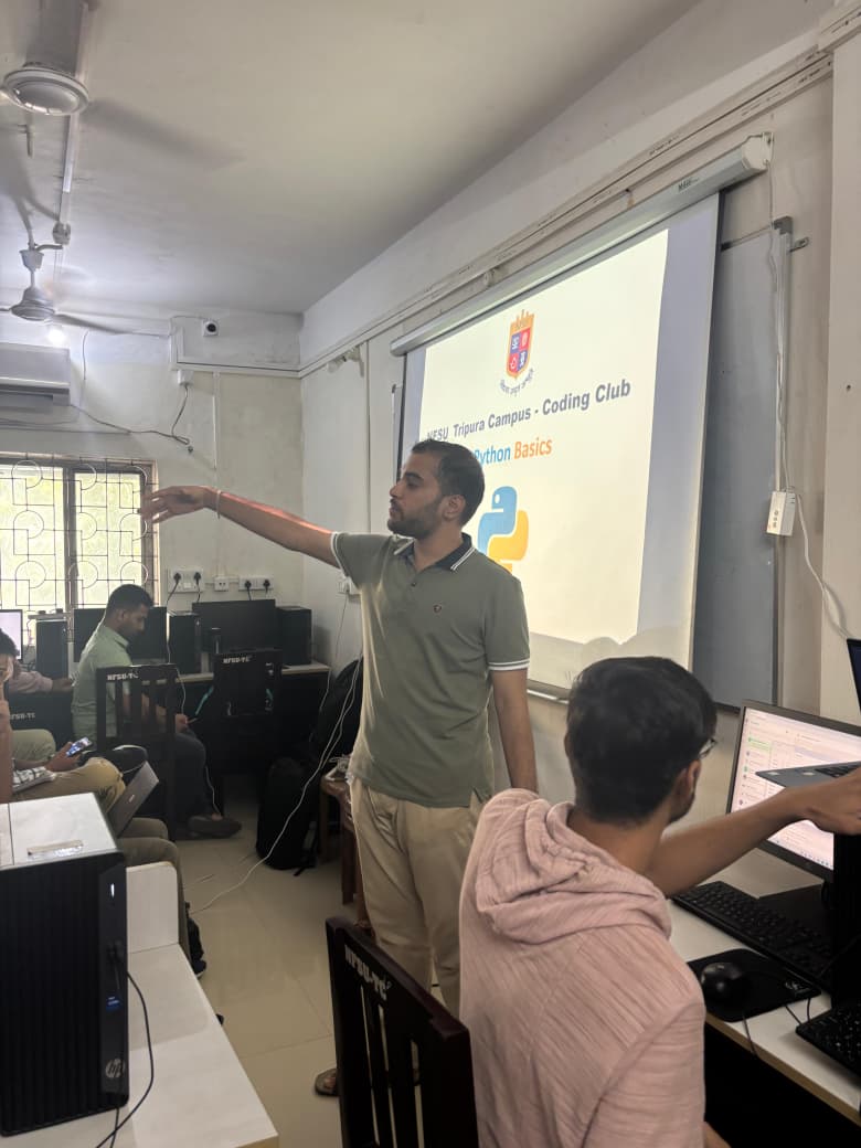 Mentor Teaching the students python